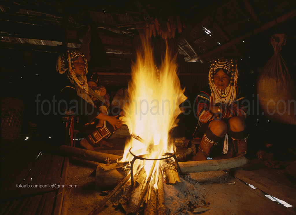 Huay Mak Liem village, Maekok river, Akha tribe, Thailand