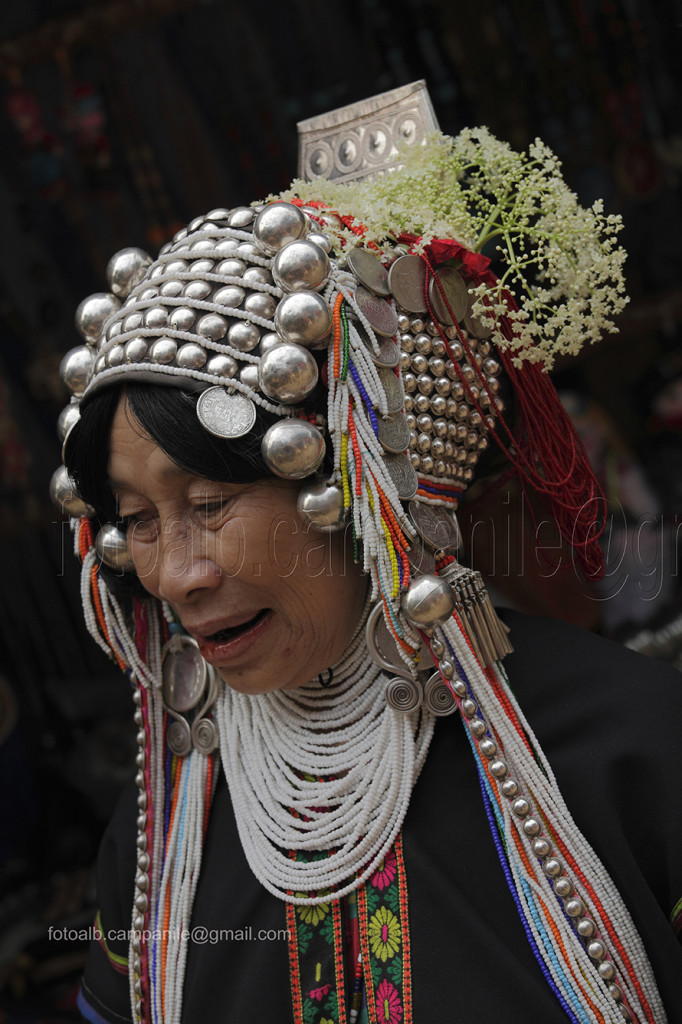 Baan Pa Tai village, Akha woman, Thailand