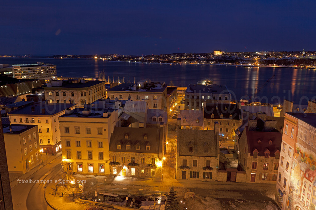 Old city from Montmorency park, Quebec city, Quebec, Canada