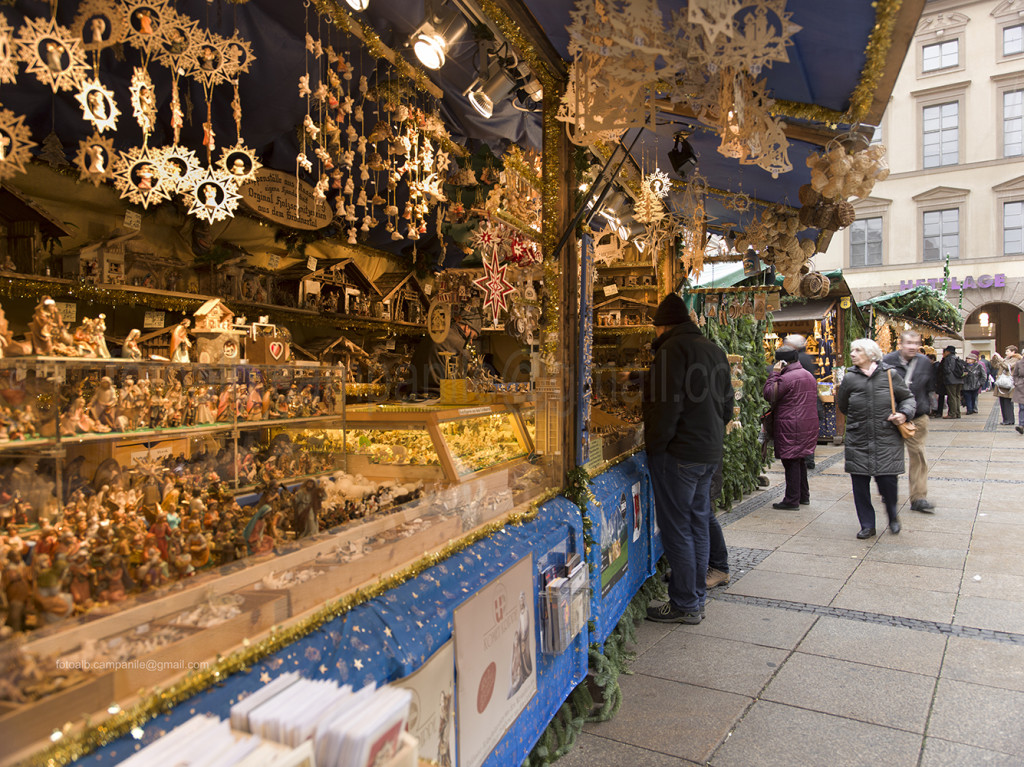 Christmas market, crib market, Munich, Bavaria, Germany, Europe