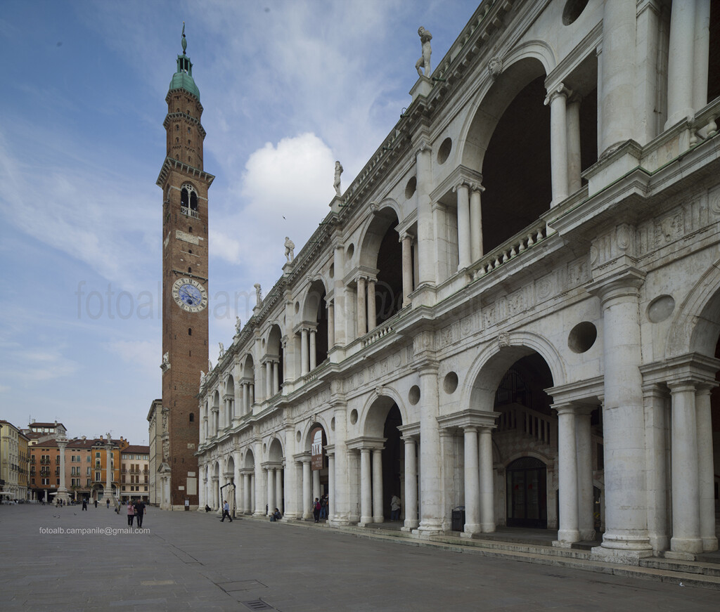 Vicenza, Basilica palladiana e la Torre Bissara, credits Alberto Campanile