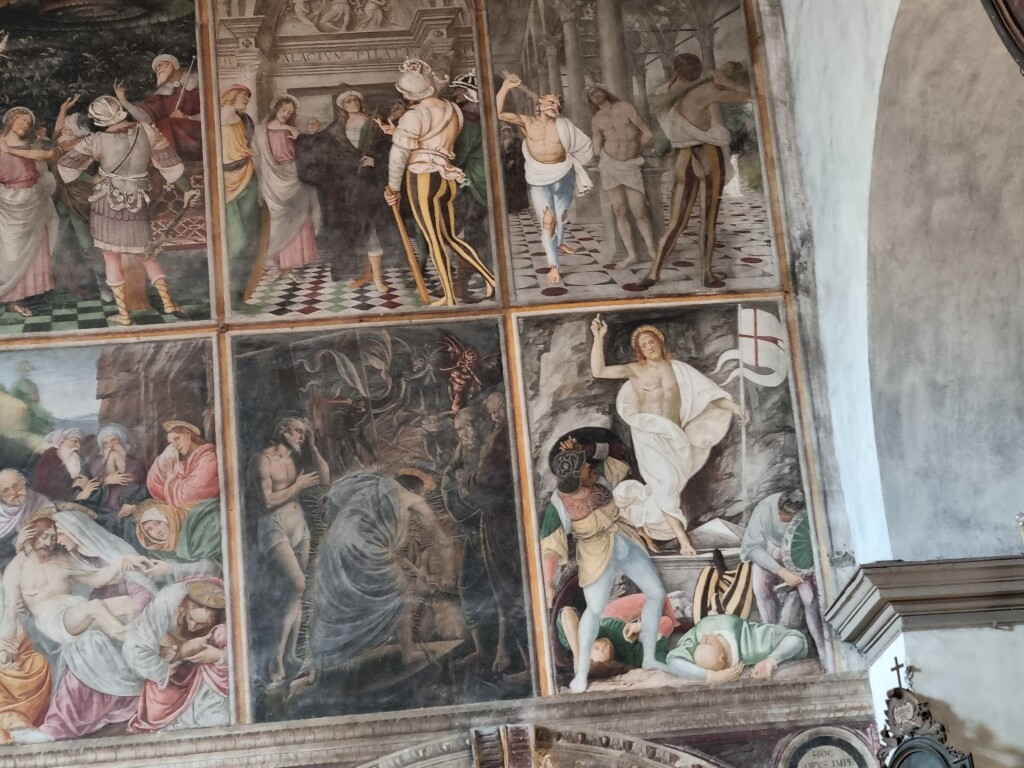 Particolare della Parete Gaudenziana nella Chiesa di Santa Maria degli Angeli,  credits  Maurizia Ghisoni